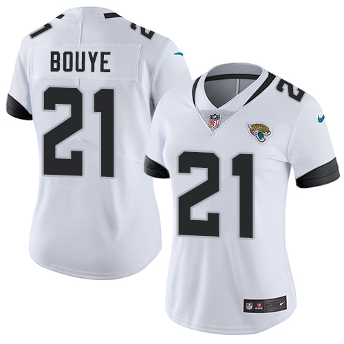 Nike Jacksonville Jaguars 21 A.J. Bouye White Women Stitched NFL Vapor Untouchable Limited Jersey